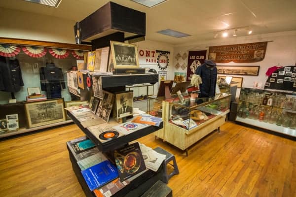 Displays at the Great Hazleton Area Historical Society and Museum in Luzerne County, Pennsylvania