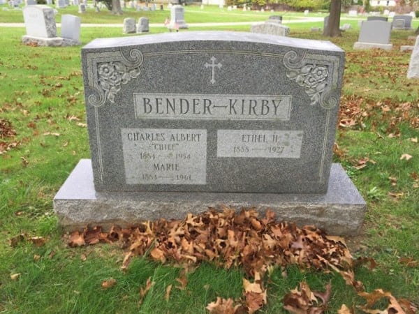 Grave of Chief Bender, Baseball Hall of Fame