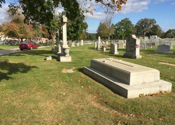 Sports announcer Harry Kalas is buried in Laurel Hill Cemetery