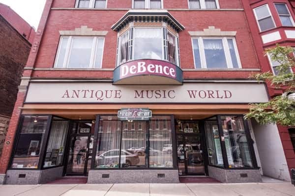 DeBence Antique Music World in Franklin, Pennsylvania.