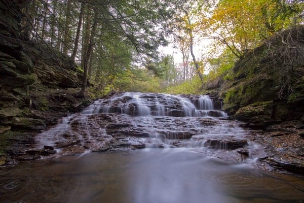 Fall Brook Falls in Tioga County, Pennsylvania