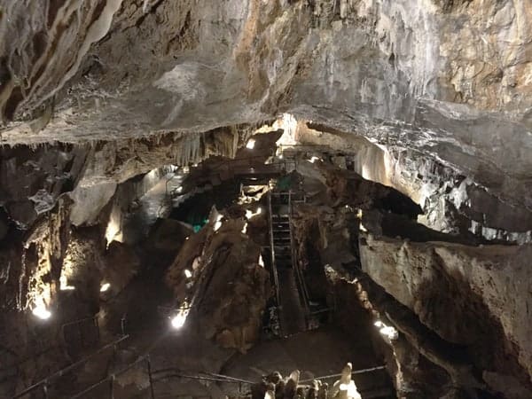 Inside Crystal Caverns near Kutztown, Pennsylvania