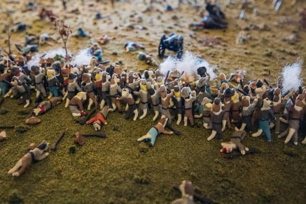 Civil War Tails diorama in Gettysburg PA