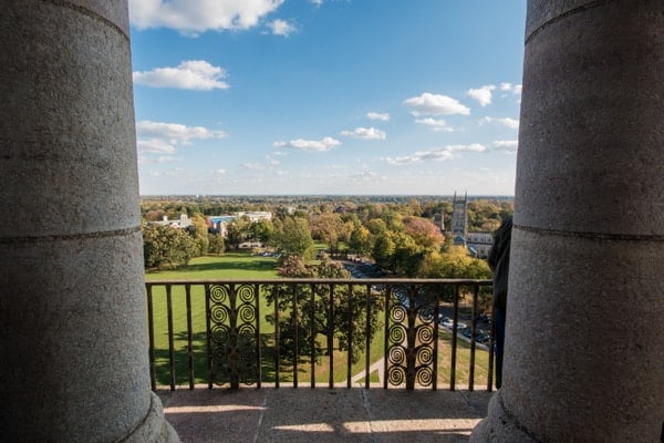 View from the tower of Glencairn Museum in Bryn Athyn, Pennsylvania