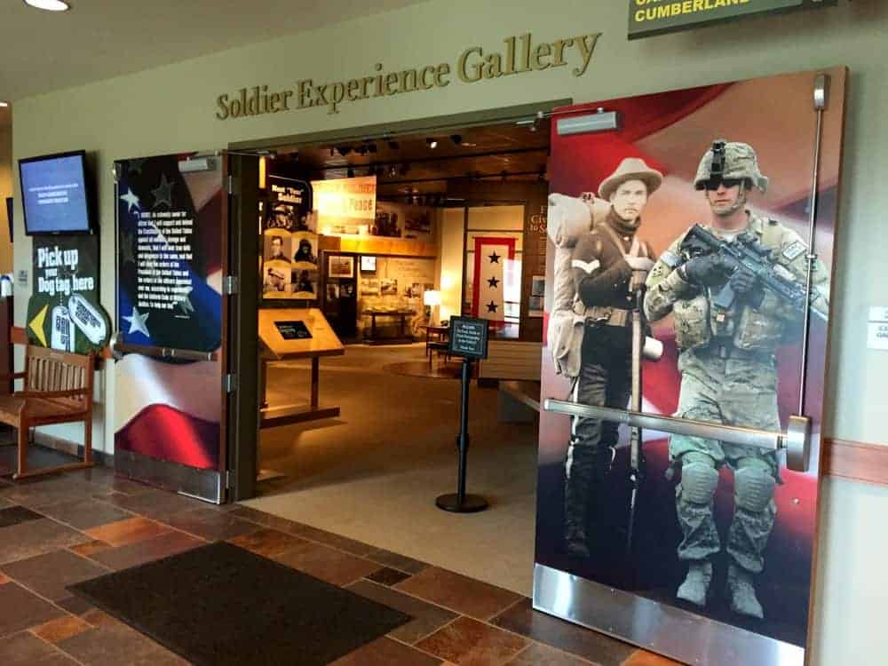Soldier Experience Gallery at the Army Heritage Center in Carlisle, Pennsylvania.