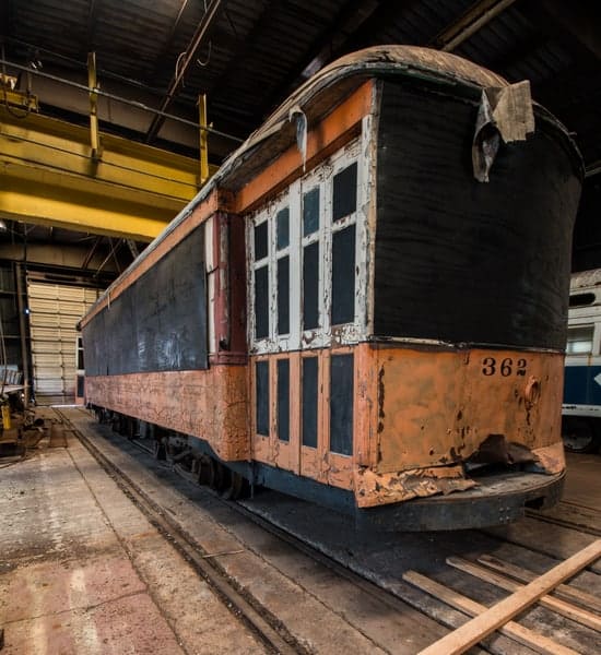 Johnstown streetcar at the Vintage Electric Streetcar Company