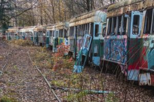 Visiting the Abandoned Trolley Graveyard near Johnstown, PA