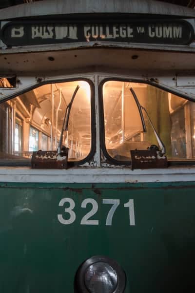 Boston Streetcar at the Vintage Electric Streetcar Company in Pennsylvania