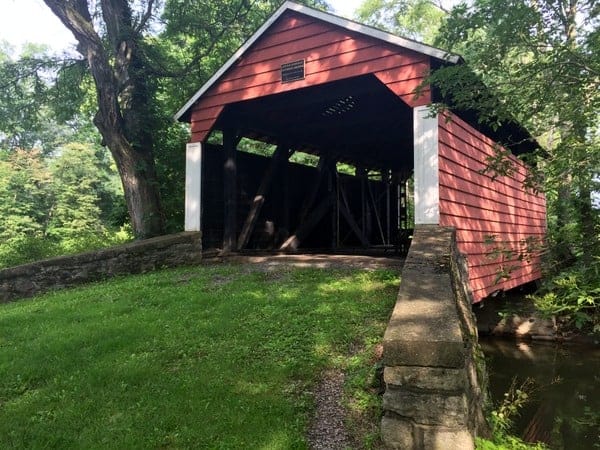 Hubler Covered Bridge near Lewisburg, Pennsylvania.