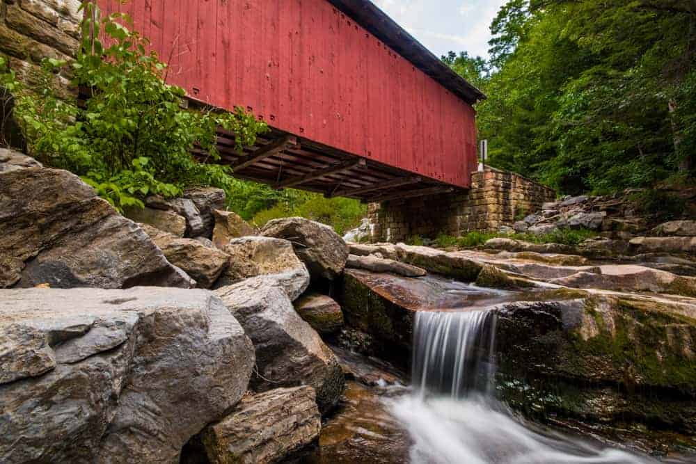 PA Country Roads - Pack Saddle / Doc Miller Covered Bridge Over