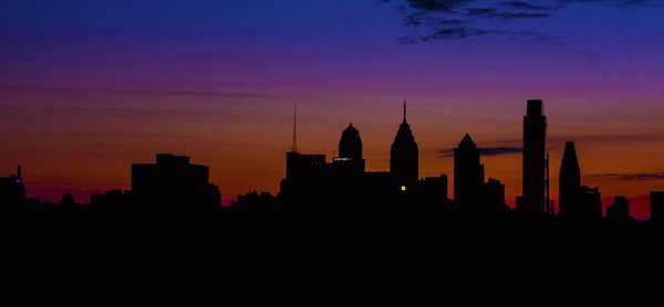 Top Pennsylvania Travel Photos of 2016 - Philadelphia skyline at sunset