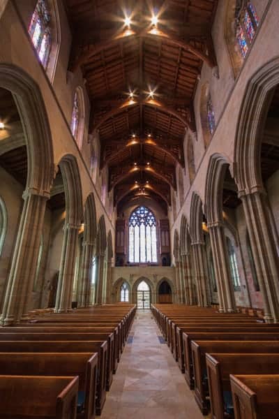 Interior of Bryn Athyn Cathedral in Bryn Athyn, Pennsylvania