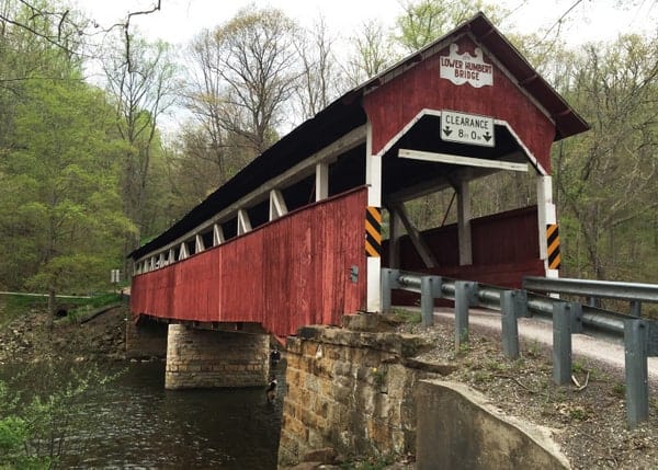 Lower Humbert Covered Bridge in Confluence, Pennsylvania