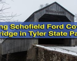 Visiting Schofield Ford Covered Bridge in Tyler State Park