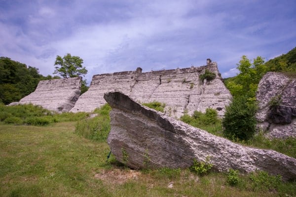 Ruins of Austin Dam near Coudersport, Pennsylvania