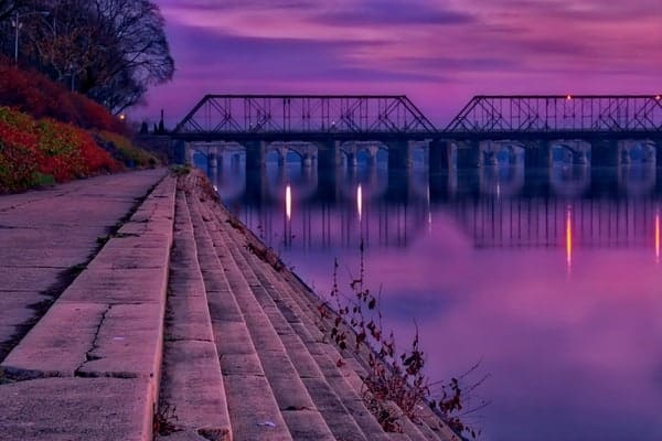 Outdoors in Harrisburg: Sunset in Riverfront Park