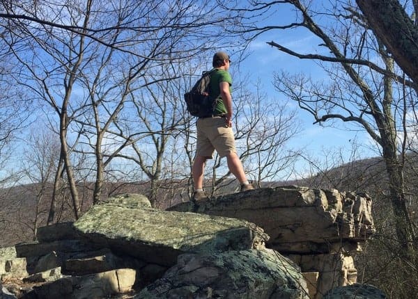 Hiking to the Beautiful White Rocks Along the Appalachian Trail in