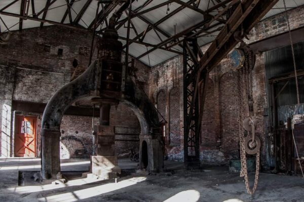 Inside the Cambria Iron Works in Johnstown, Pennsylvania