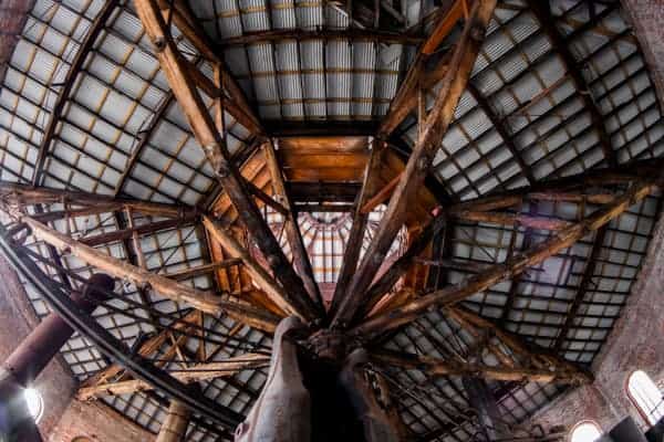 Inside the Cambria Iron Works in Johnstown, PA