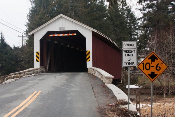 How to get to Forry's Mill Covered Bridge in Lancaster County, Pennsylvania