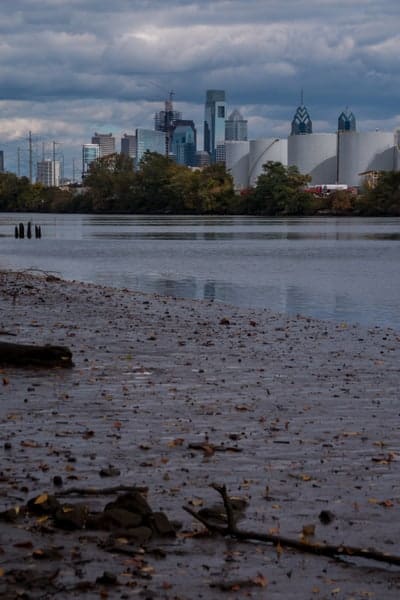 View of Philadelphia from Bartram's Garden.
