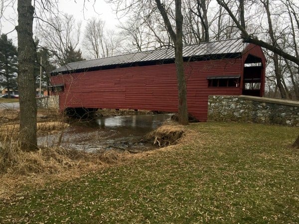 How to get to Shearer's Covered Bridge in Manheim, Pennsylvania