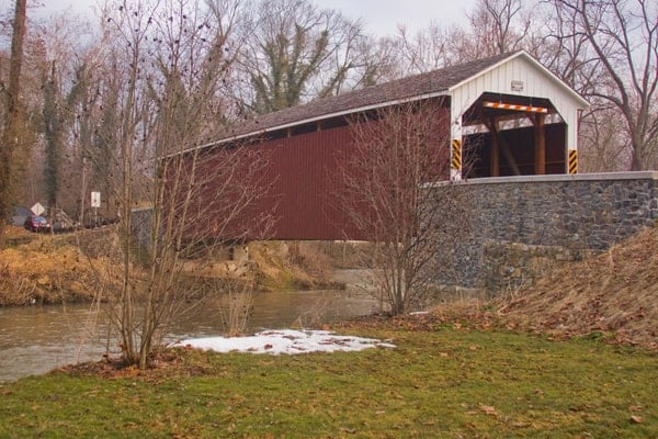 Siegrist's Mill Covered Bridge in Lancaster County, Pennsylvania