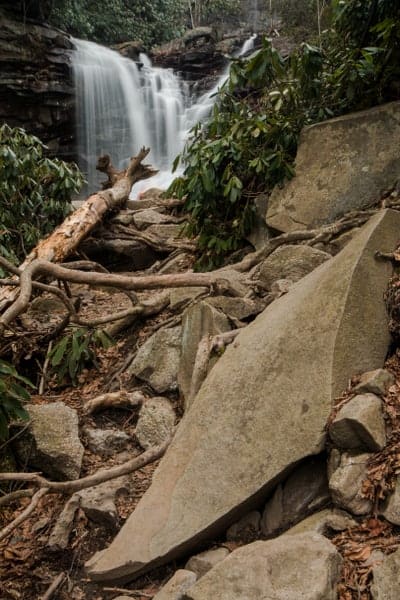 Trail to Glen Onoko's Waterfalls.