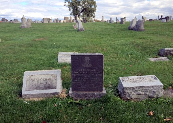 Harry Kalas gravesite- Laurel Hill Cemetery- pinned by Wilkinson