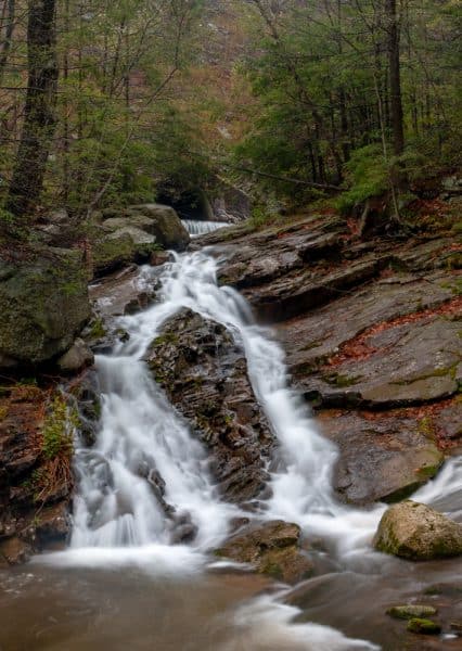 Hidden waterfall at Seven Tubs Natural Area.
