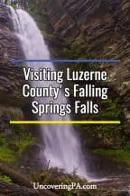 Pennsylvania Waterfalls: Falling Springs Falls in Luzerne County