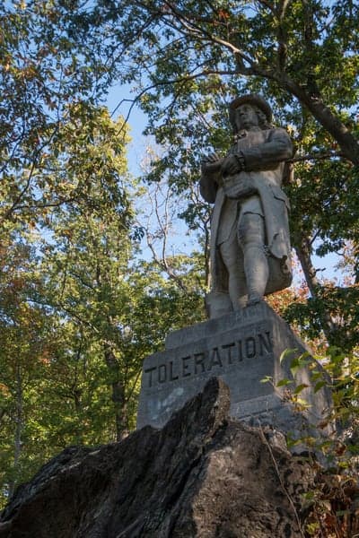 Things to see in Wissahickon Gorge: Toleration Statue