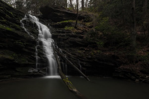 How to get to Yoder Falls near Johnstown, Pennsylvania