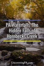 Pennsylvania Waterfalls: How to get to the Hornbecks Creek Waterfalls in the Delaware Water Gap