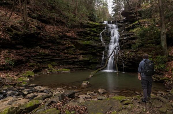 How to get to Yoder Falls near Johnstown, Pennsylvania
