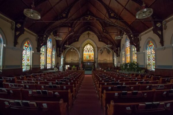 Inside the Zion Reformed United Church of Christ in Allentown, Pennsylvania