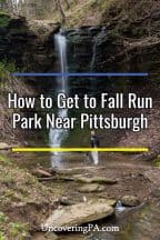 Pennsylvania Waterfalls: How to get to Fall Run Park in Pittsburgh