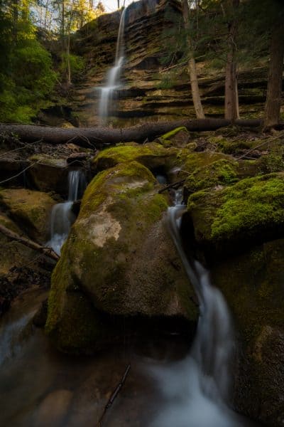 How to get to Alpha Falls in McConnells Mill State Park in Pennsylvania