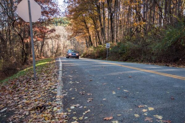 Gravity Hill in North Park, Pittsburgh, PA