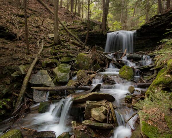 Rattlesnake Falls along the Mid State Trail in Pennsylvania