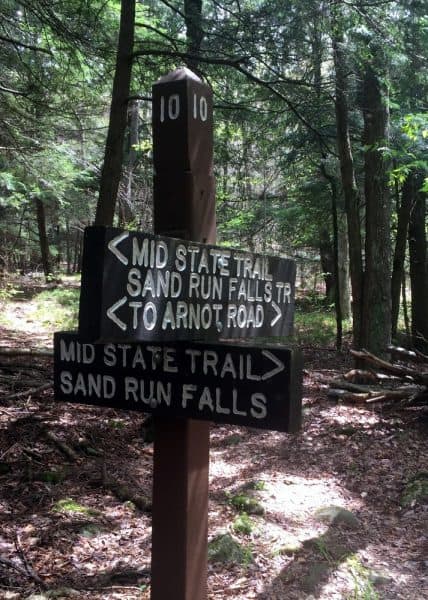 Hiking to Sand Run Falls in Tioga County, Pennsylvania