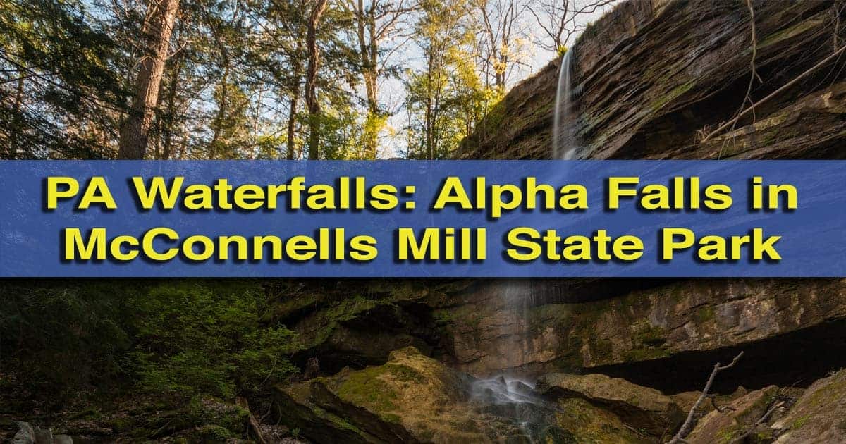 Hiking to Alpha Falls in McConnells Mill State Park