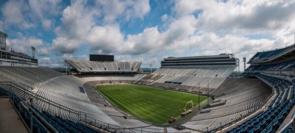 Inside Beaver Stadium in State College, Pennsylvania