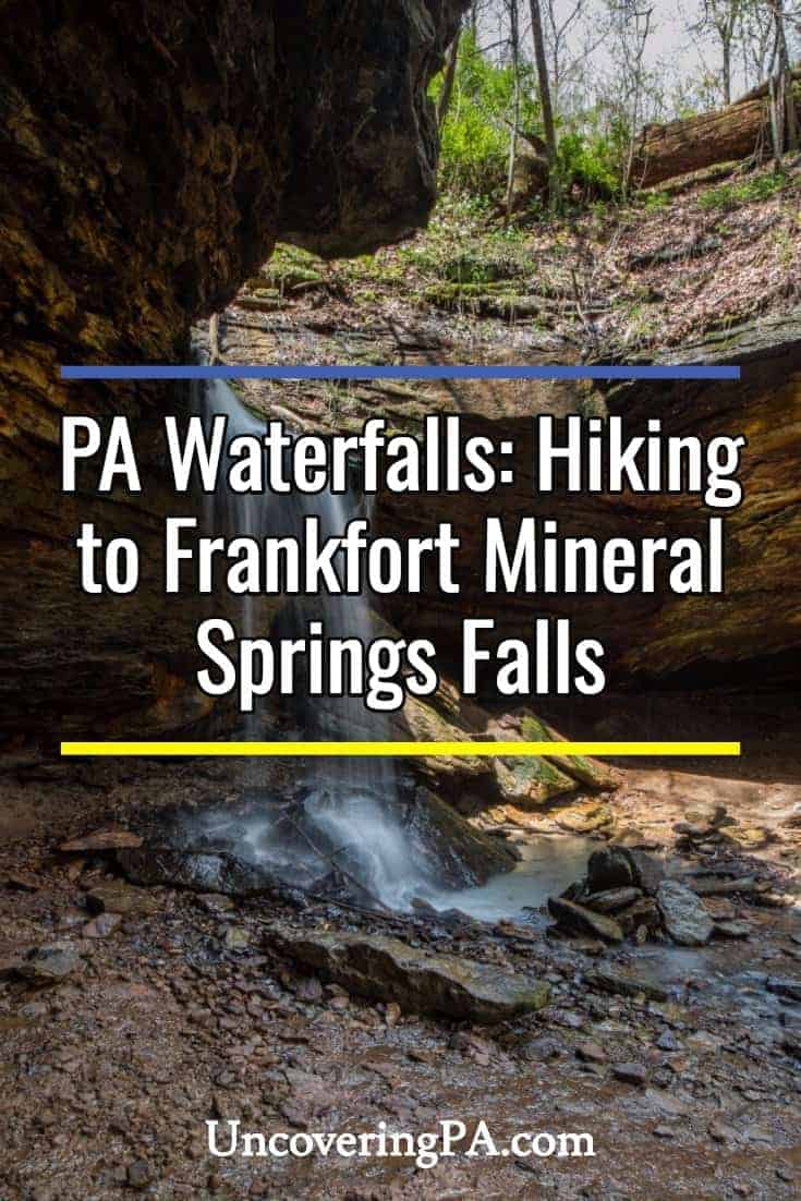 Pennsylvania Waterfalls: Frankfort Mineral Springs Falls in Raccoon