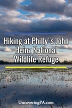 Exploring the scenic hiking trails at John Heinz National Wildlife Refuge in Philadelphia, Pennsylvania
