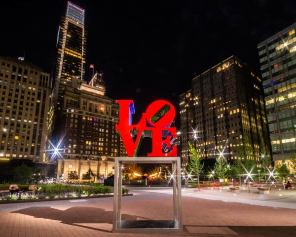 Love Park in Center City Philadelphia