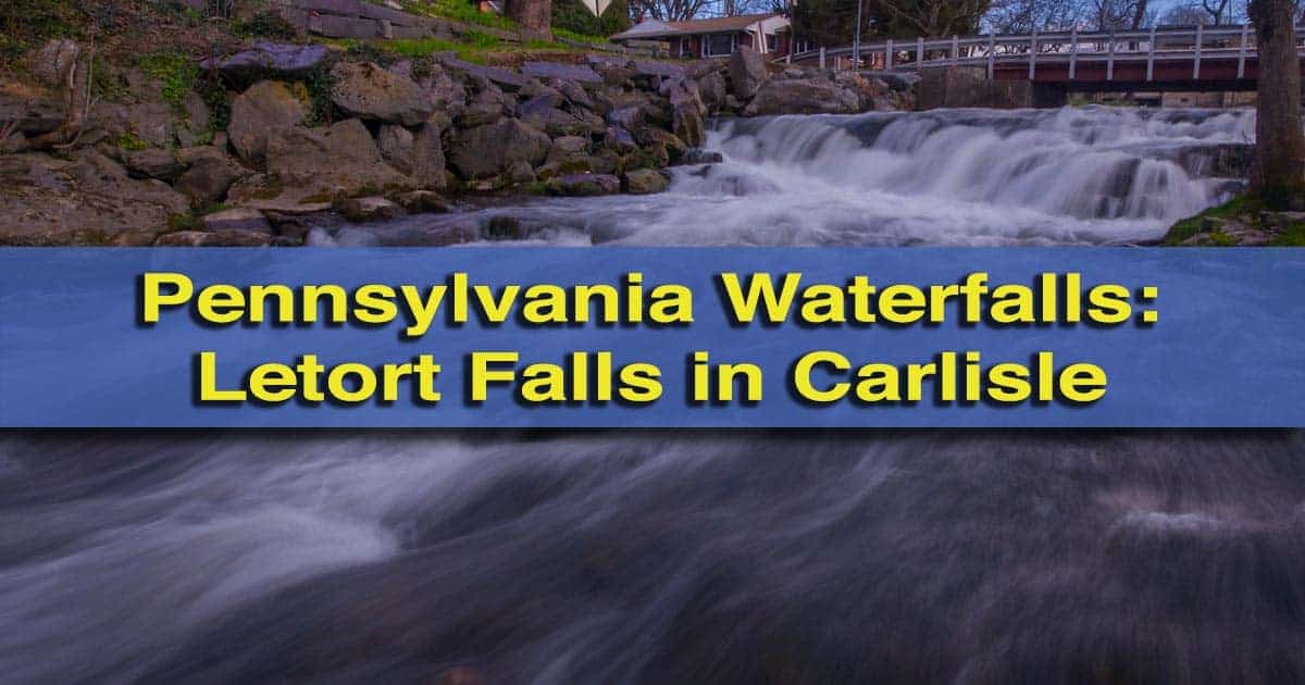 Waterfalls in Cumberland County, Pennsylvania: Letort Falls