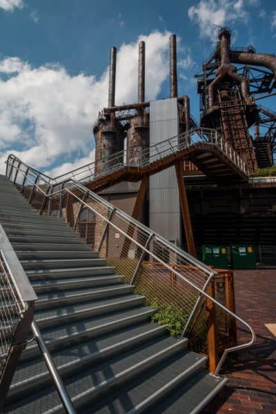 Stairway to the Hoover-Mason Trestle in the Lehigh Valley of Pennsylvania