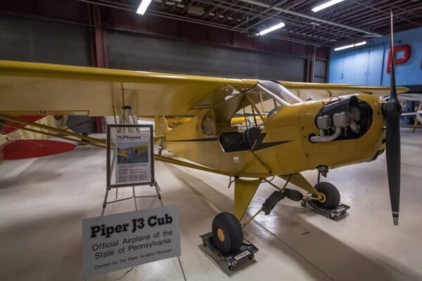 Piper J-3 Cub at the Piper Aviation Museum in Clinton County, PA