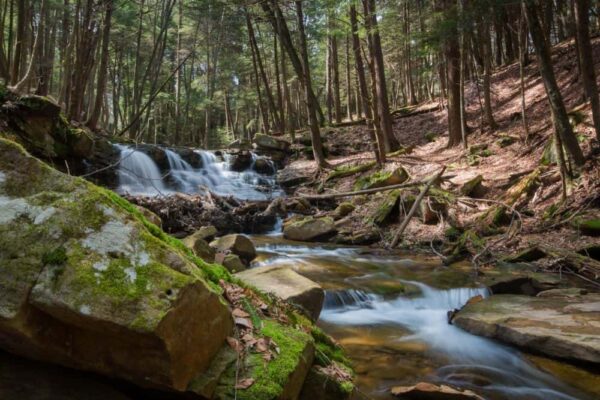 How to get to Rapp Run Falls in Clarion, Pennsylvania